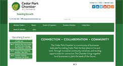 Desktop Screenshot of cedarparkchamber.org