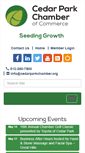 Mobile Screenshot of cedarparkchamber.org